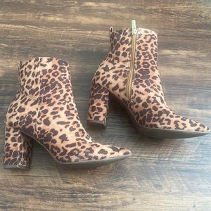Cheetah print booties!
